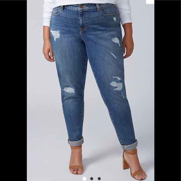 Size 2 Destructed Boyfriend Jean 